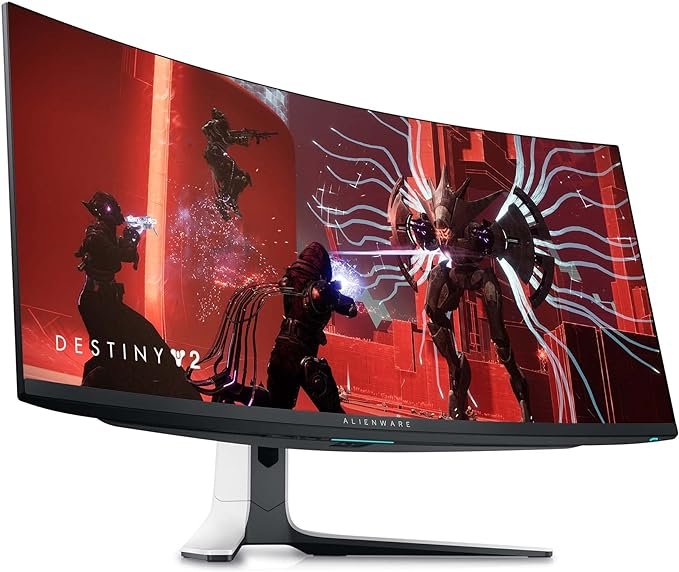 أفضل شاشات الألعاب في 2024: شاشة Alienware AW3423DW العريضة بتقنية OLED.